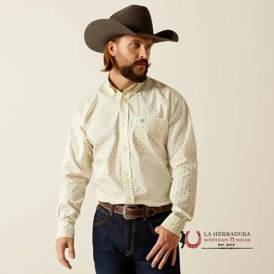ARIAT CLASSIC WT GRIFFIN CREAM LONG SLEEVE SHIRT