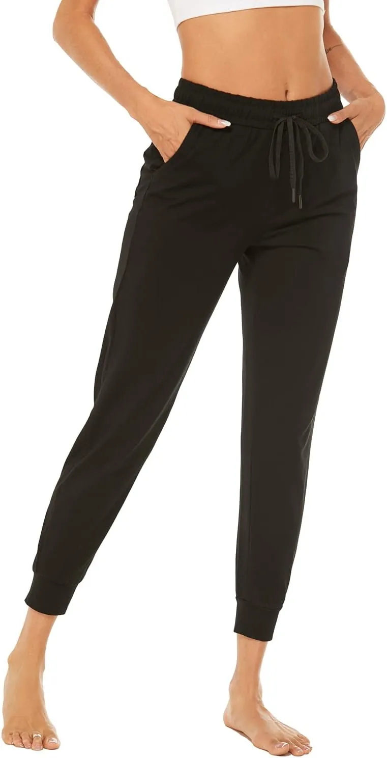 AvaCostume Women's Lightweight Cotton Sweatpants Yoga Joggers Lounge Casual Pants with Pockets