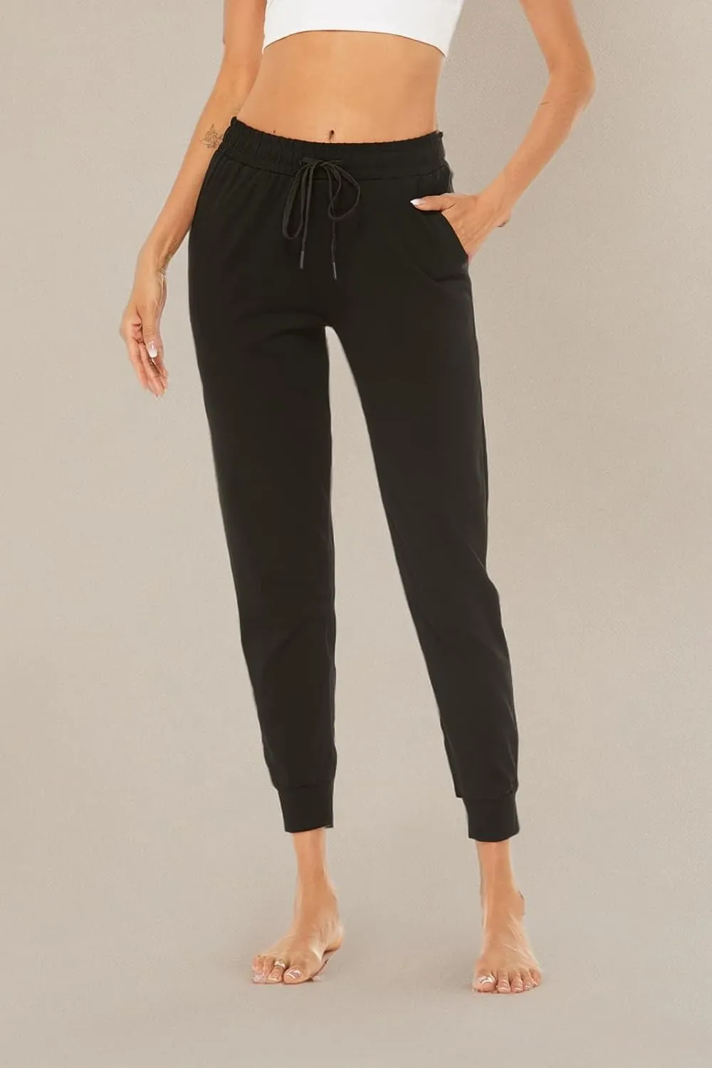 AvaCostume Women's Lightweight Cotton Sweatpants Yoga Joggers Lounge Casual Pants with Pockets
