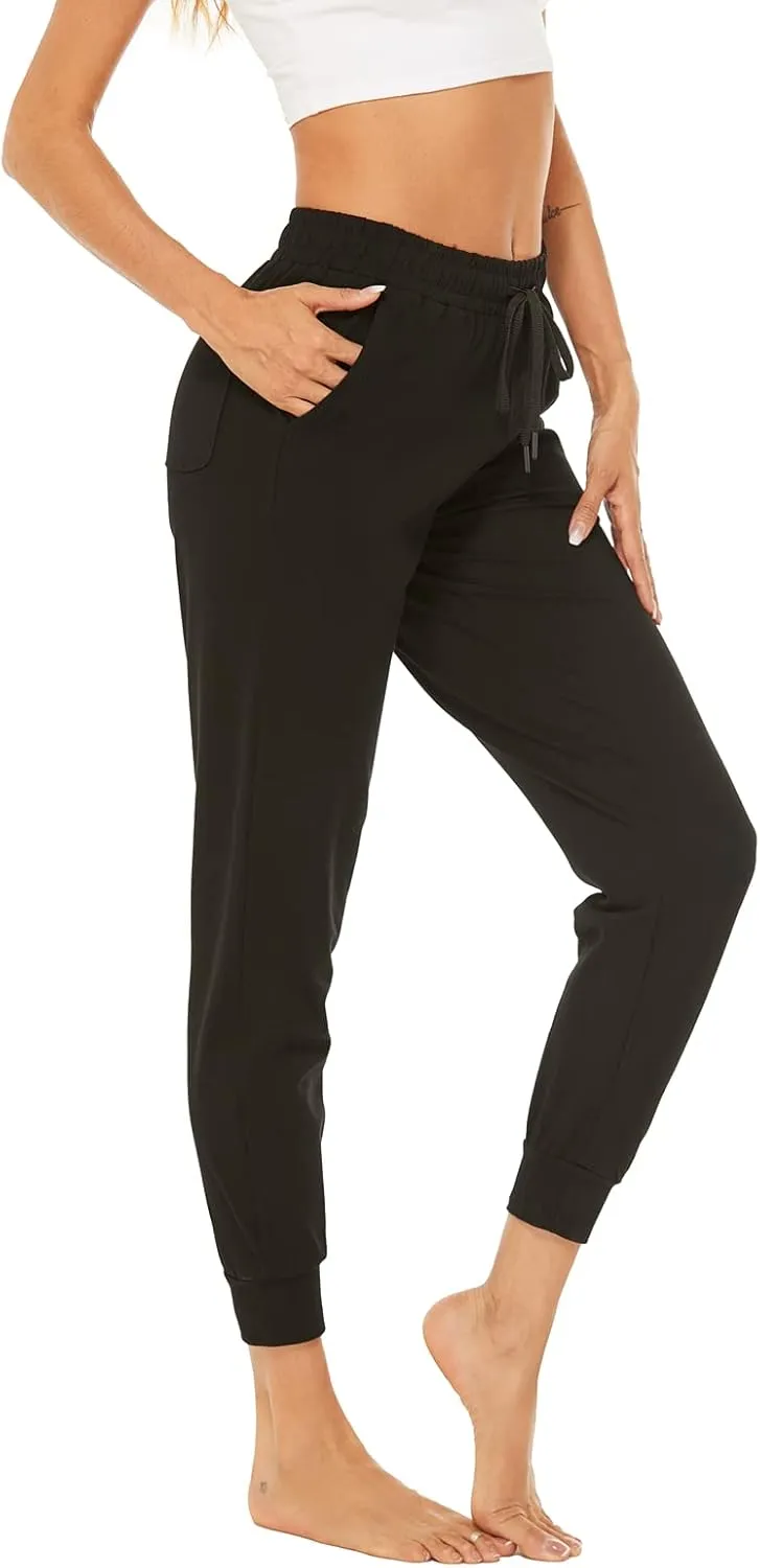 AvaCostume Women's Lightweight Cotton Sweatpants Yoga Joggers Lounge Casual Pants with Pockets