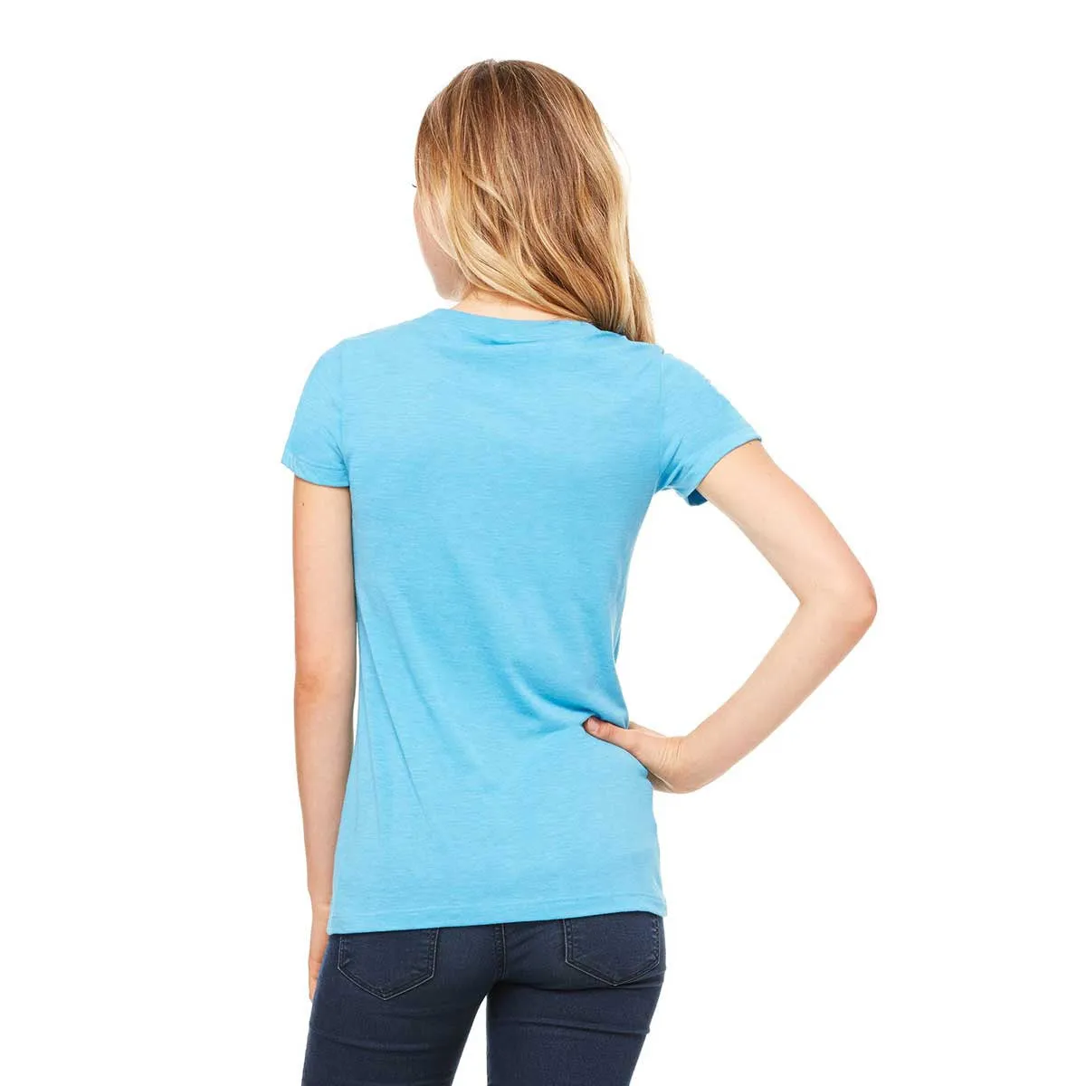Bella   Canvas Women's Aqua Triblend Short-Sleeve T-Shirt