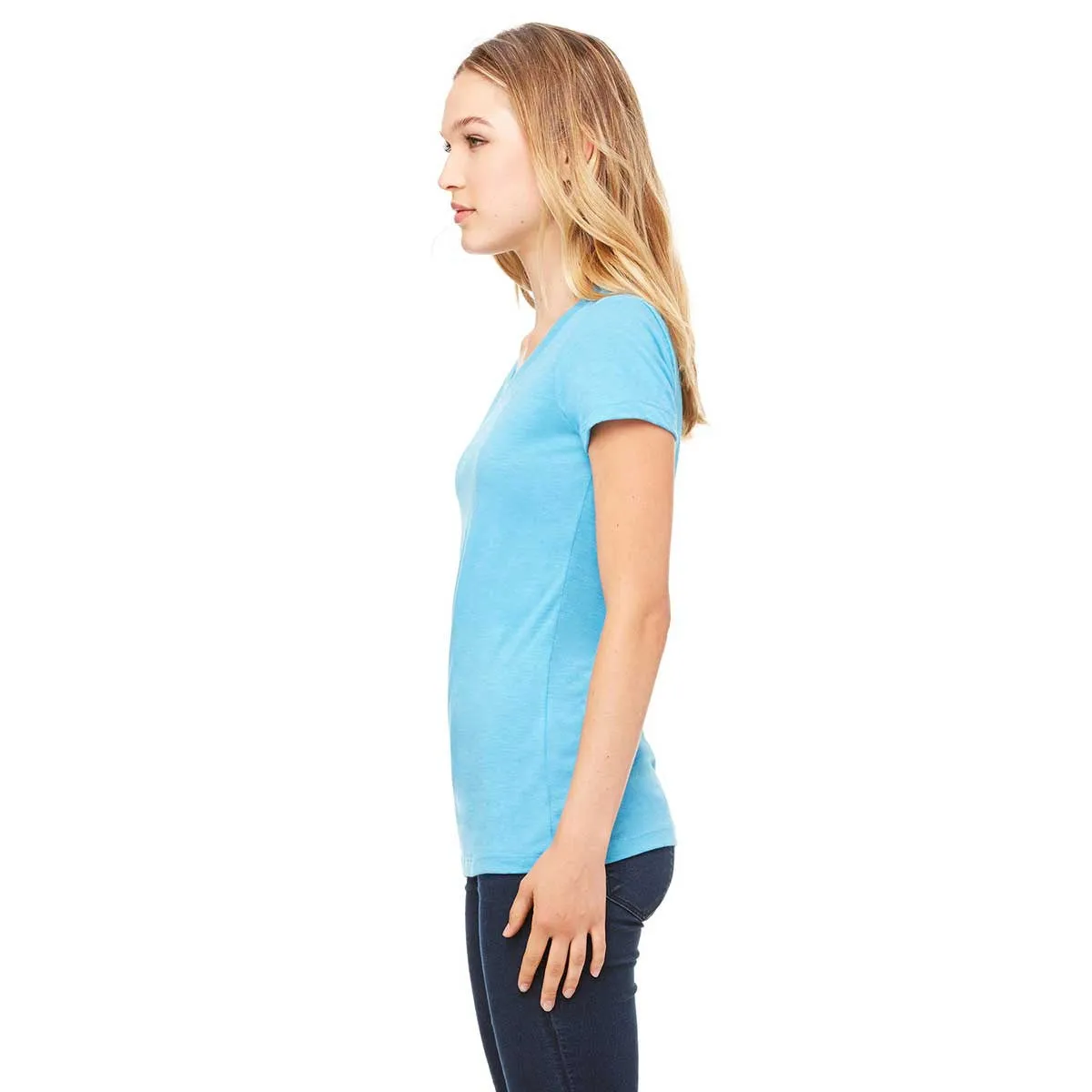Bella   Canvas Women's Aqua Triblend Short-Sleeve T-Shirt