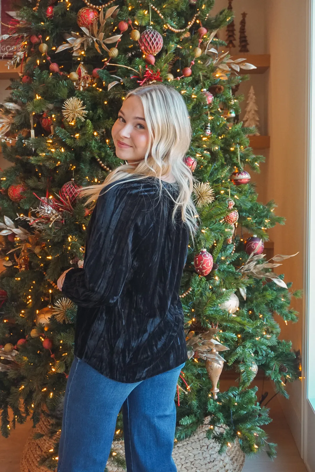 Charlie Velvet Blouse