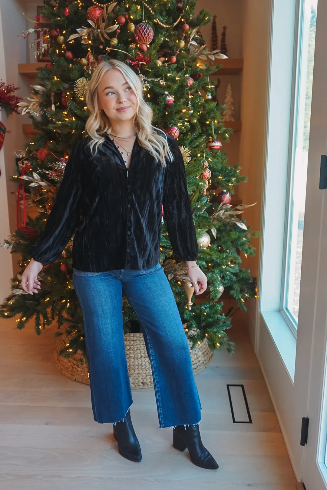 Charlie Velvet Blouse