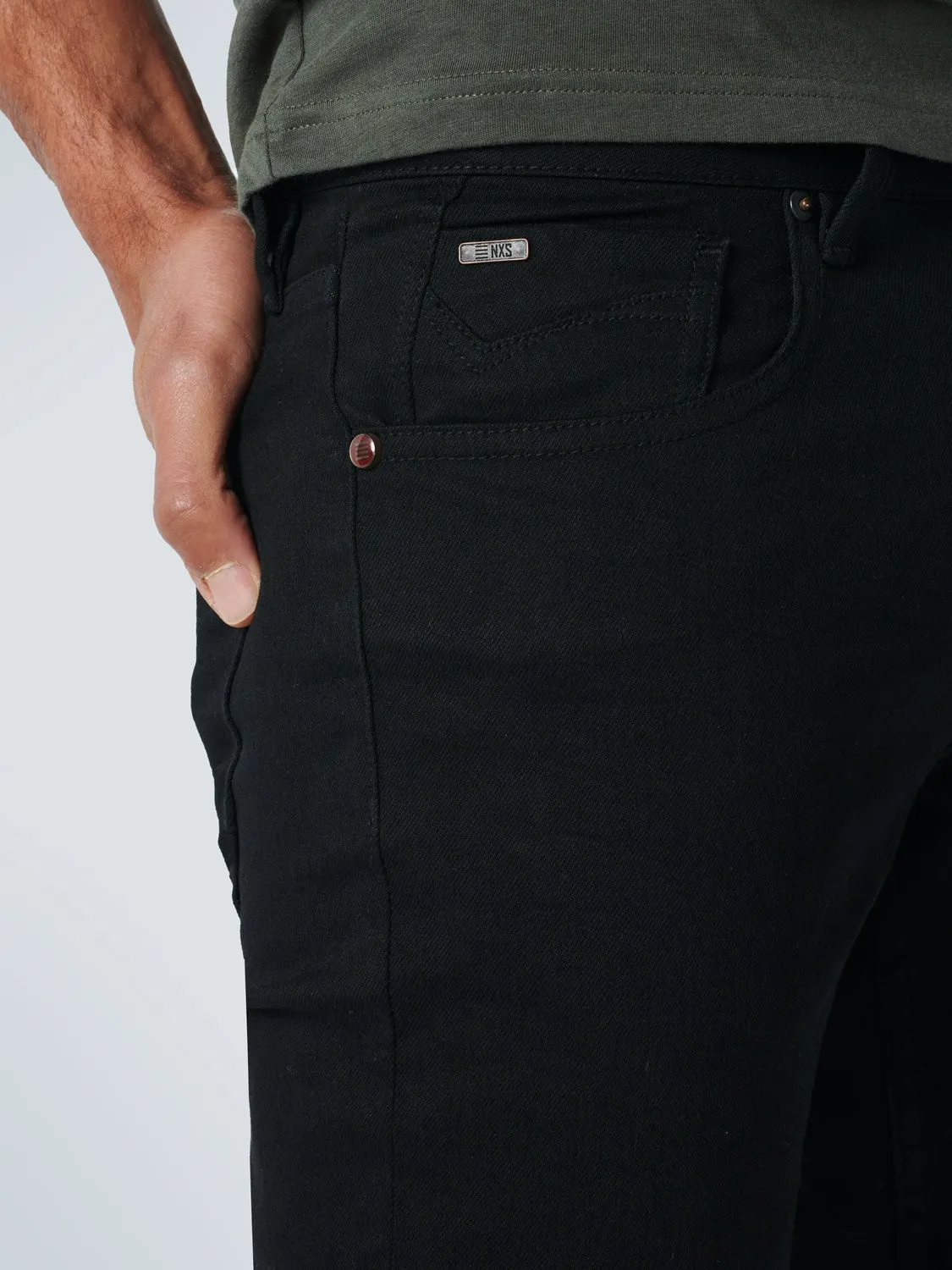Denim, Regular 711, Black, Stretch | Black