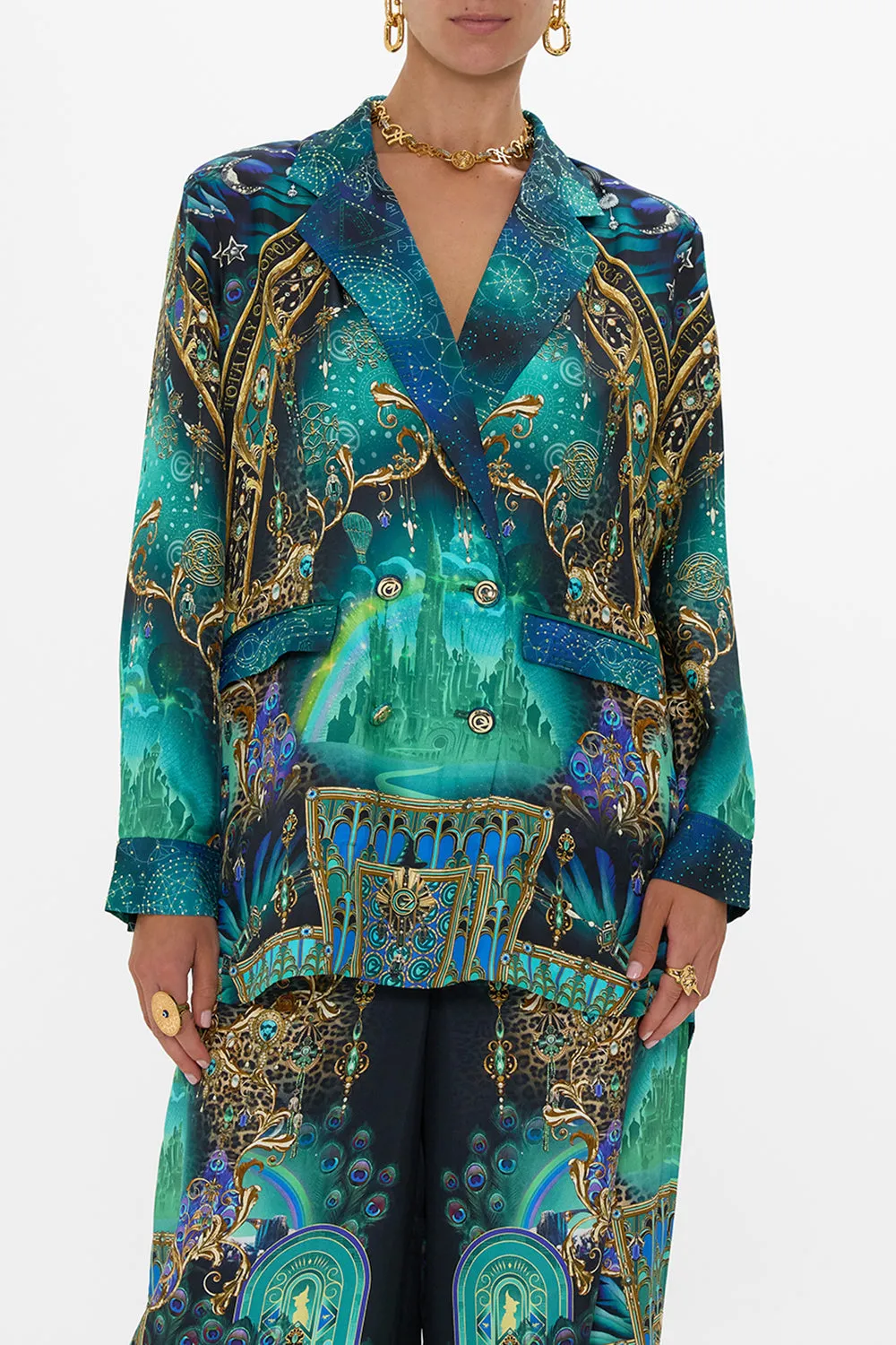 DOUBLE BREASTED SOFT JACKET DEFY GRAVITY