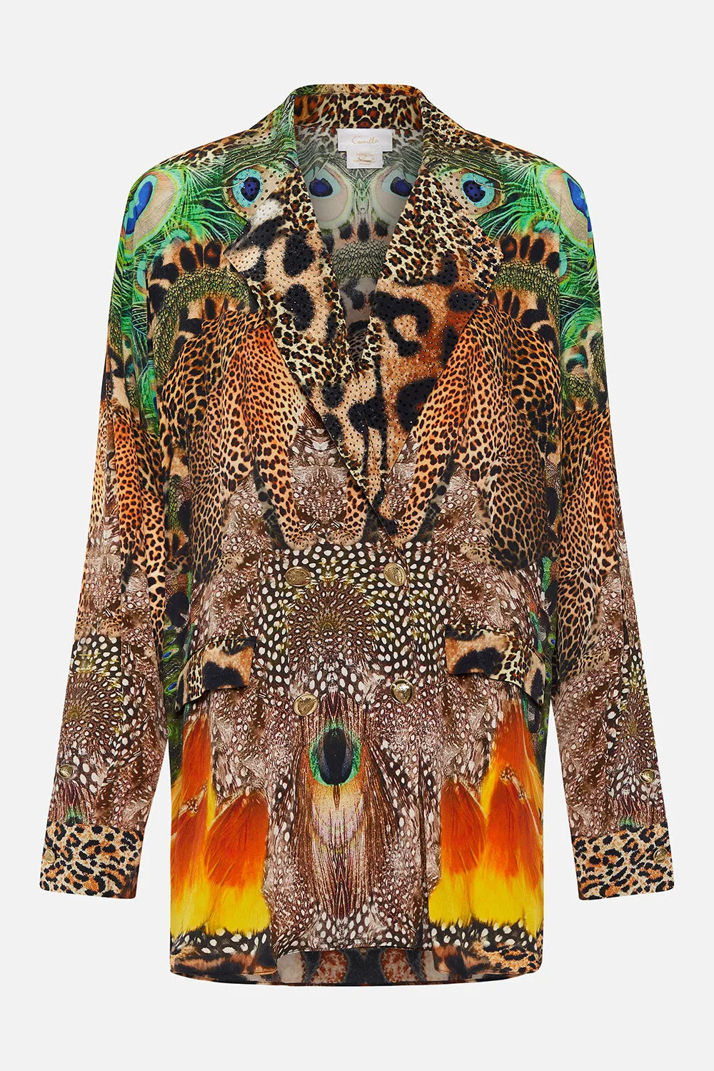 DOUBLE BREASTED SOFT JACKET SURREALIST XANADU