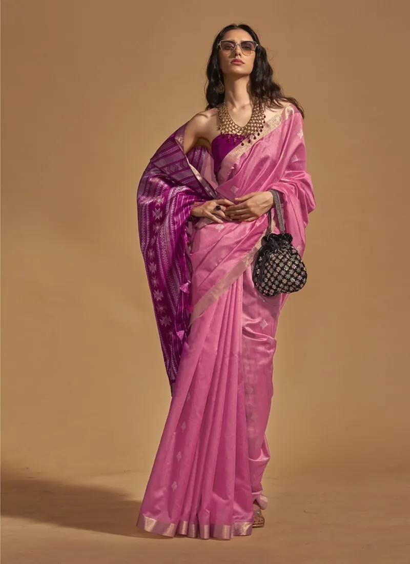 Elegant Handloom Silk Saree and Blouse Set