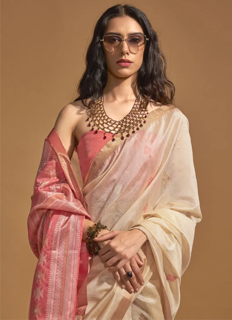 Elegant Handloom Silk Saree and Blouse Set