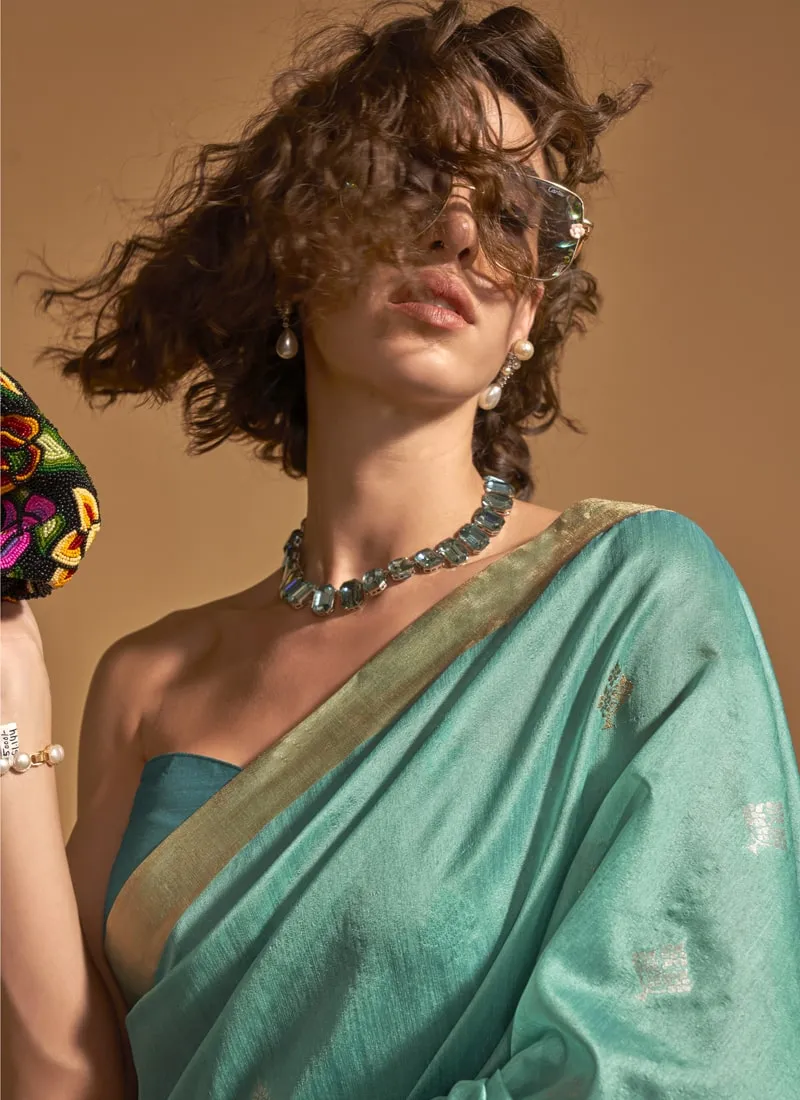 Elegant Handloom Silk Saree and Blouse Set