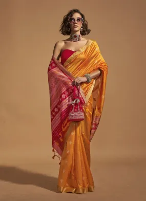 Elegant Handloom Silk Saree and Blouse Set