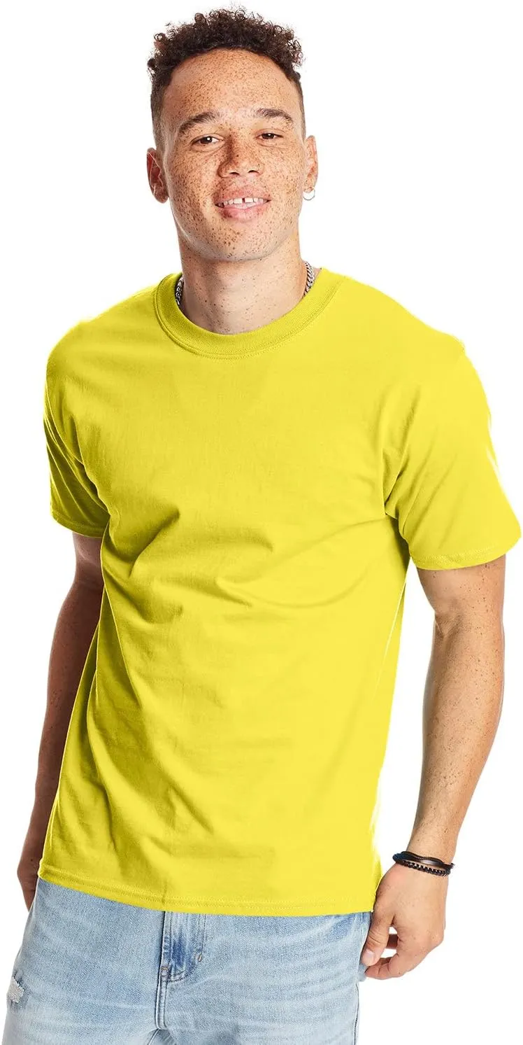 Hanes Unisex 6.1 oz. Beefy-T T-Shirt 4XL Yellow