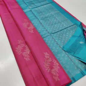 Ideal Dark Pink Soft Silk Saree With Adorning Blouse Piece