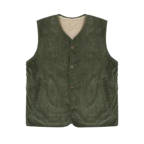 Kappy Design Reversible Fleece Corduroy Vest