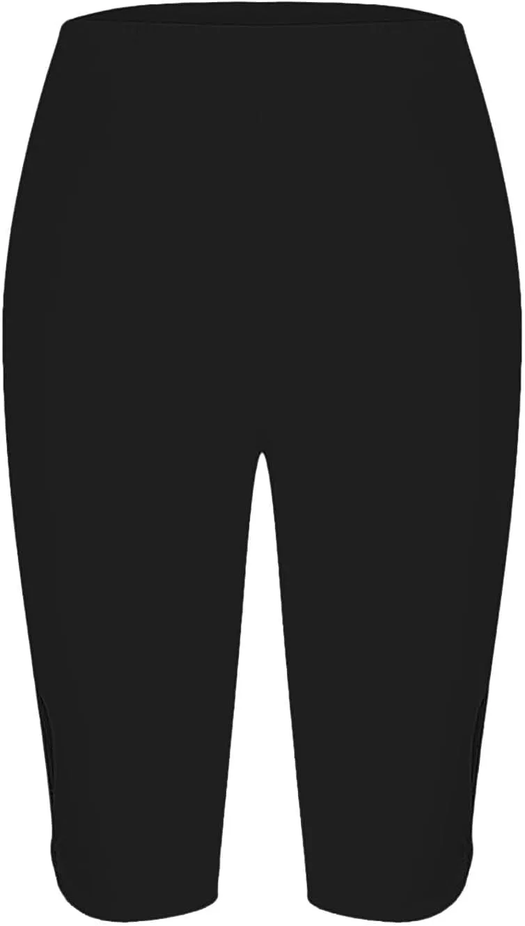 Leggings with Pockets for Women Waisted Hollow Yoga Quarter Pants Lightweight and Comfortable Quarter Pants Solid