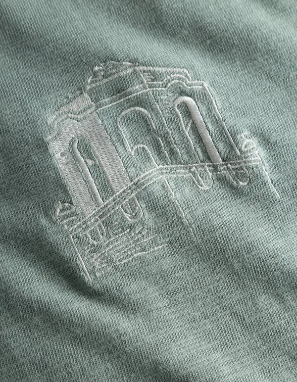 Les Deux - Hotel T-shirt - Light Jade Green/Light Ivory
