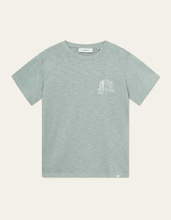 Les Deux - Hotel T-shirt - Light Jade Green/Light Ivory