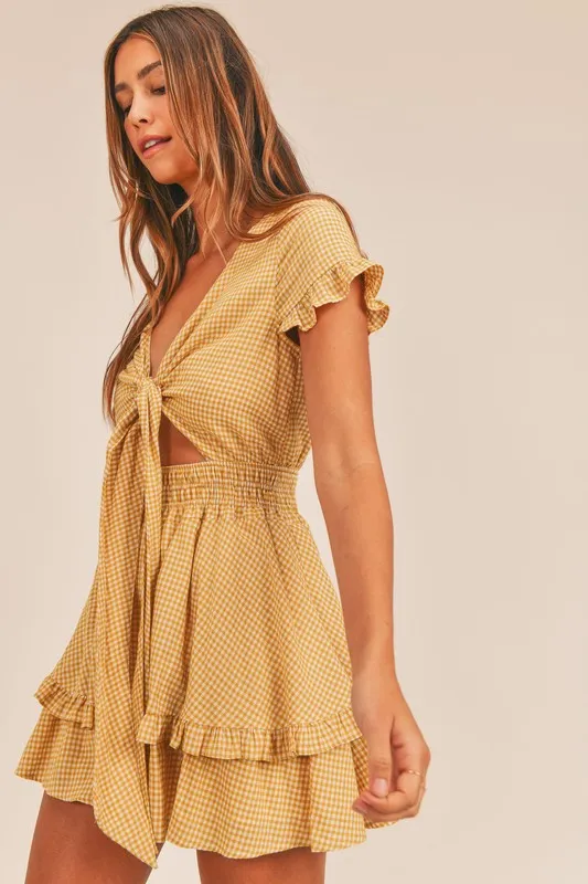 Marley Dress - Mustard [S-L]