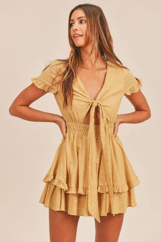 Marley Dress - Mustard [S-L]