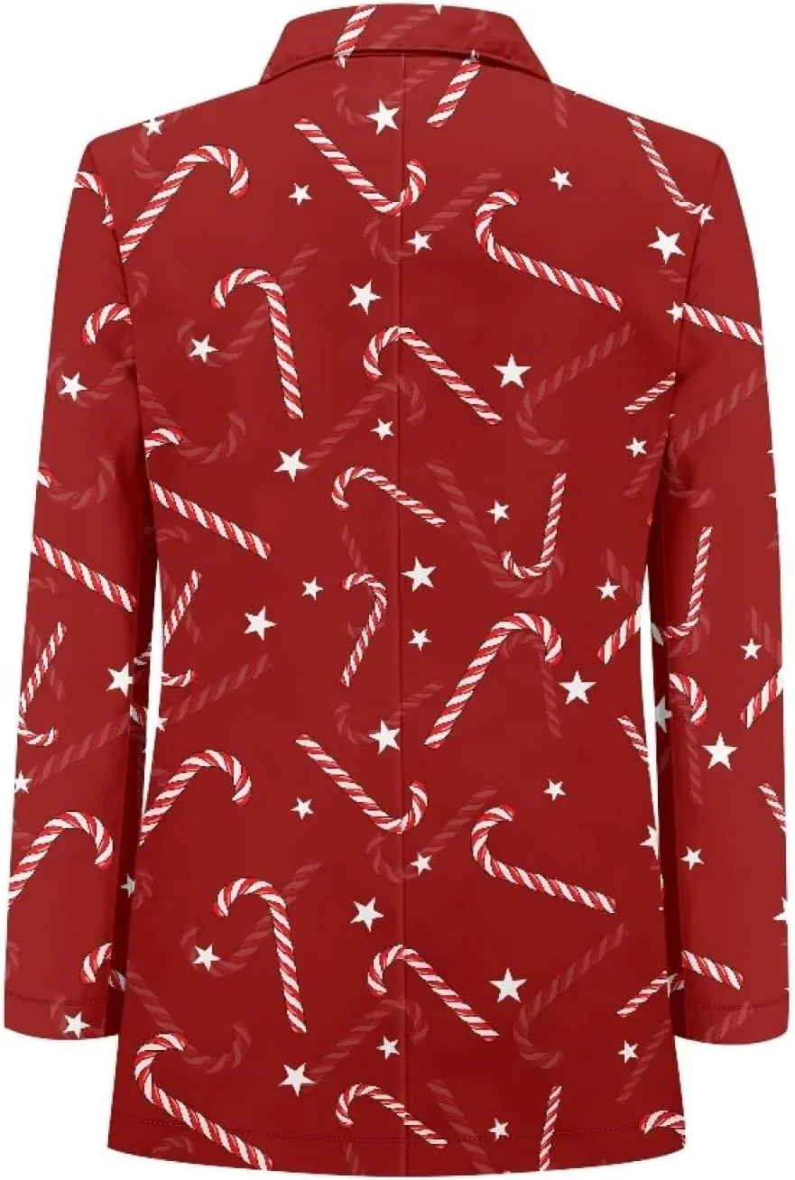 Men's Casual Blazer Long Sleeve Blazer Suit Soft Jackets with 2 Pocket One Button Business Jacket Size XS-5XL