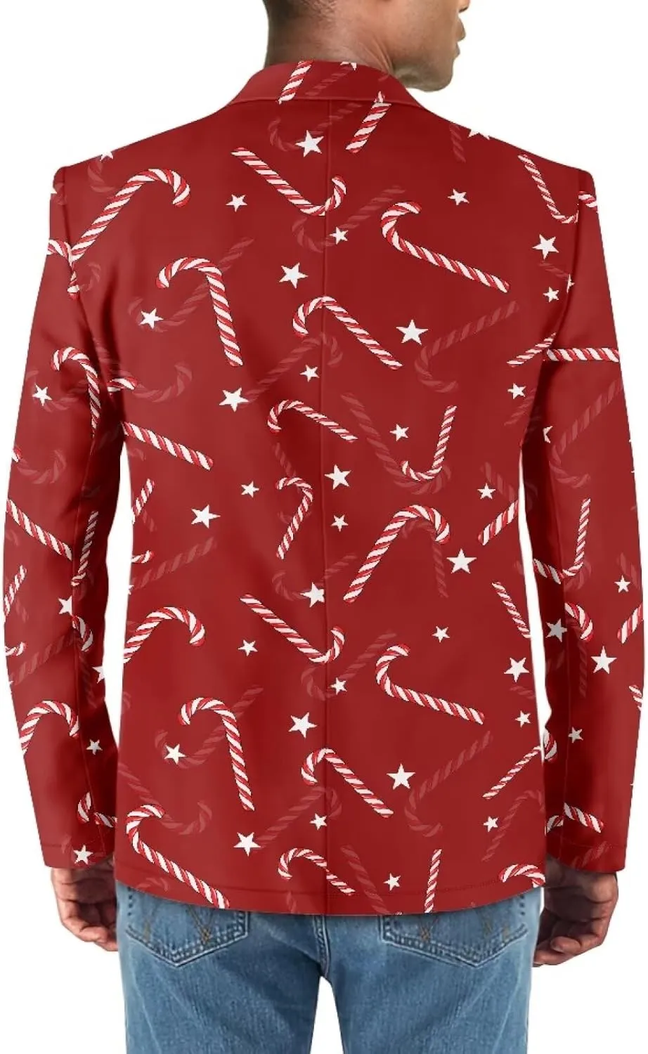 Men's Casual Blazer Long Sleeve Blazer Suit Soft Jackets with 2 Pocket One Button Business Jacket Size XS-5XL