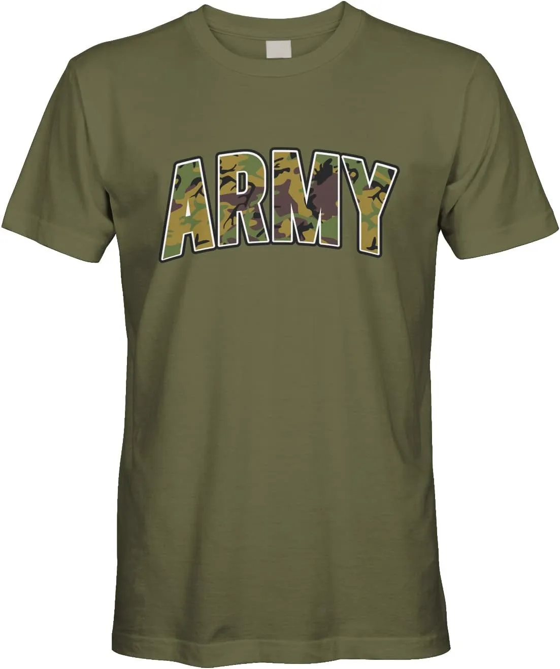 Men's Classic Camouflage Army Military Infantry T-Shirt
