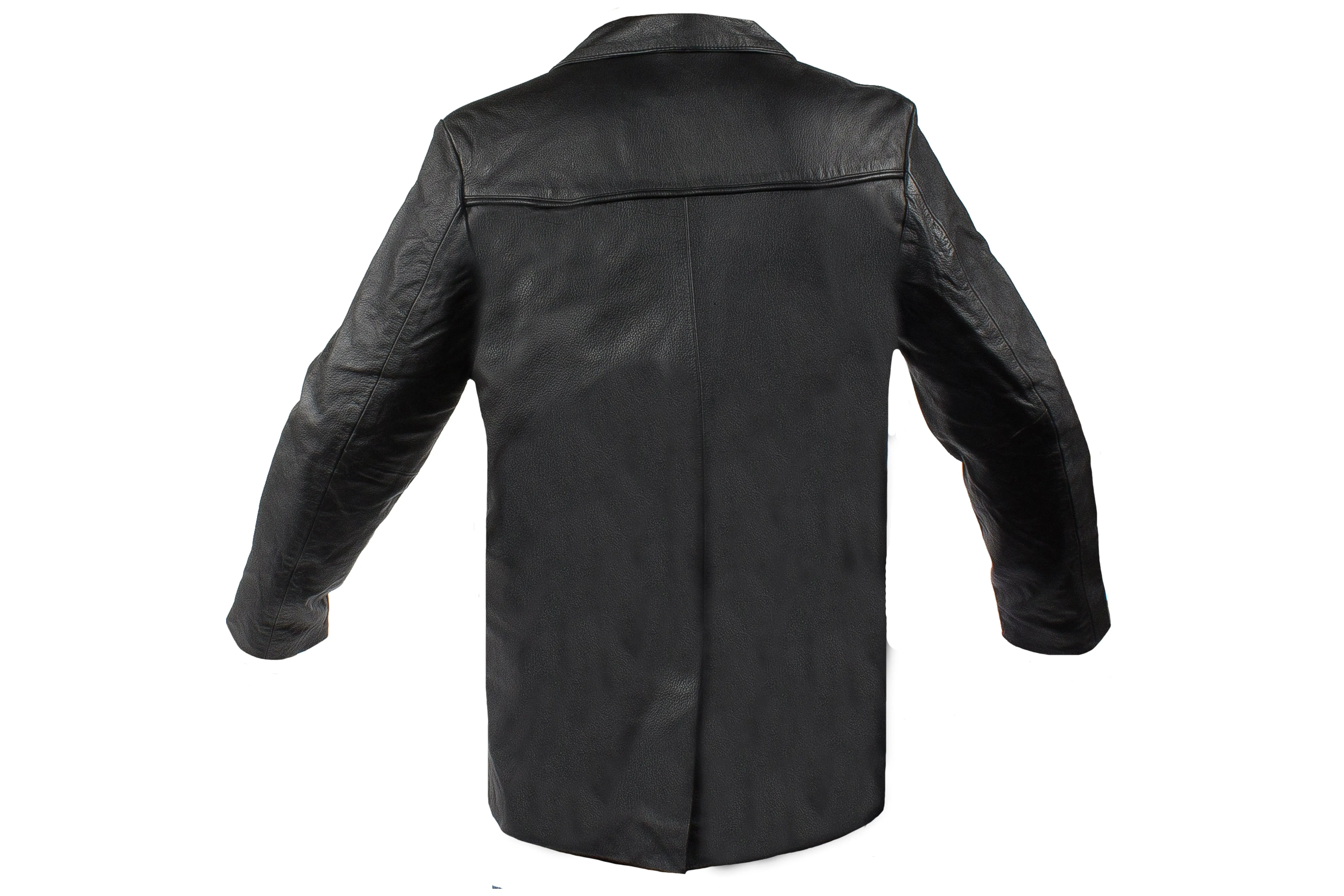 Mens Soft Naked Cowhide Leather Blazer