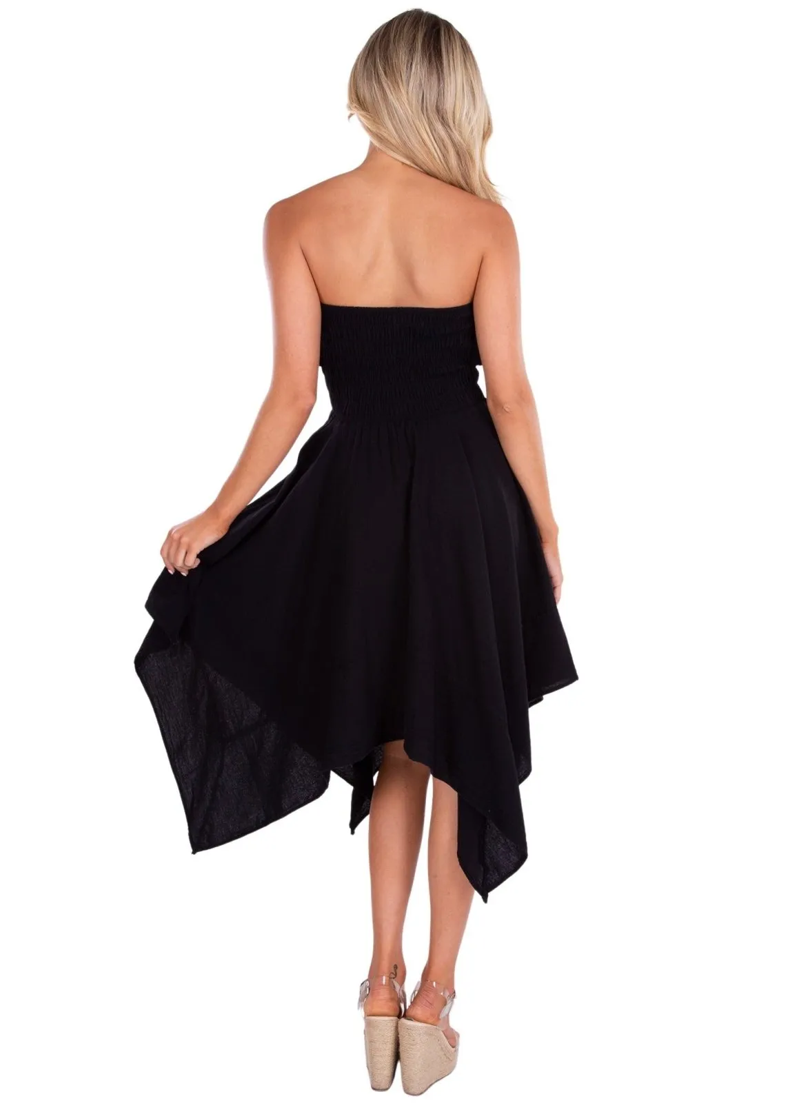 'Sasha' Strapless Flowy Dress