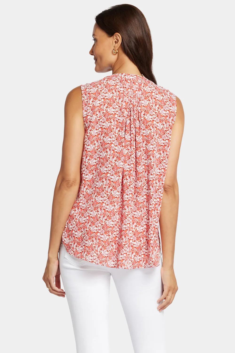 Sleeveless Pintuck Blouse  - Pollyanna