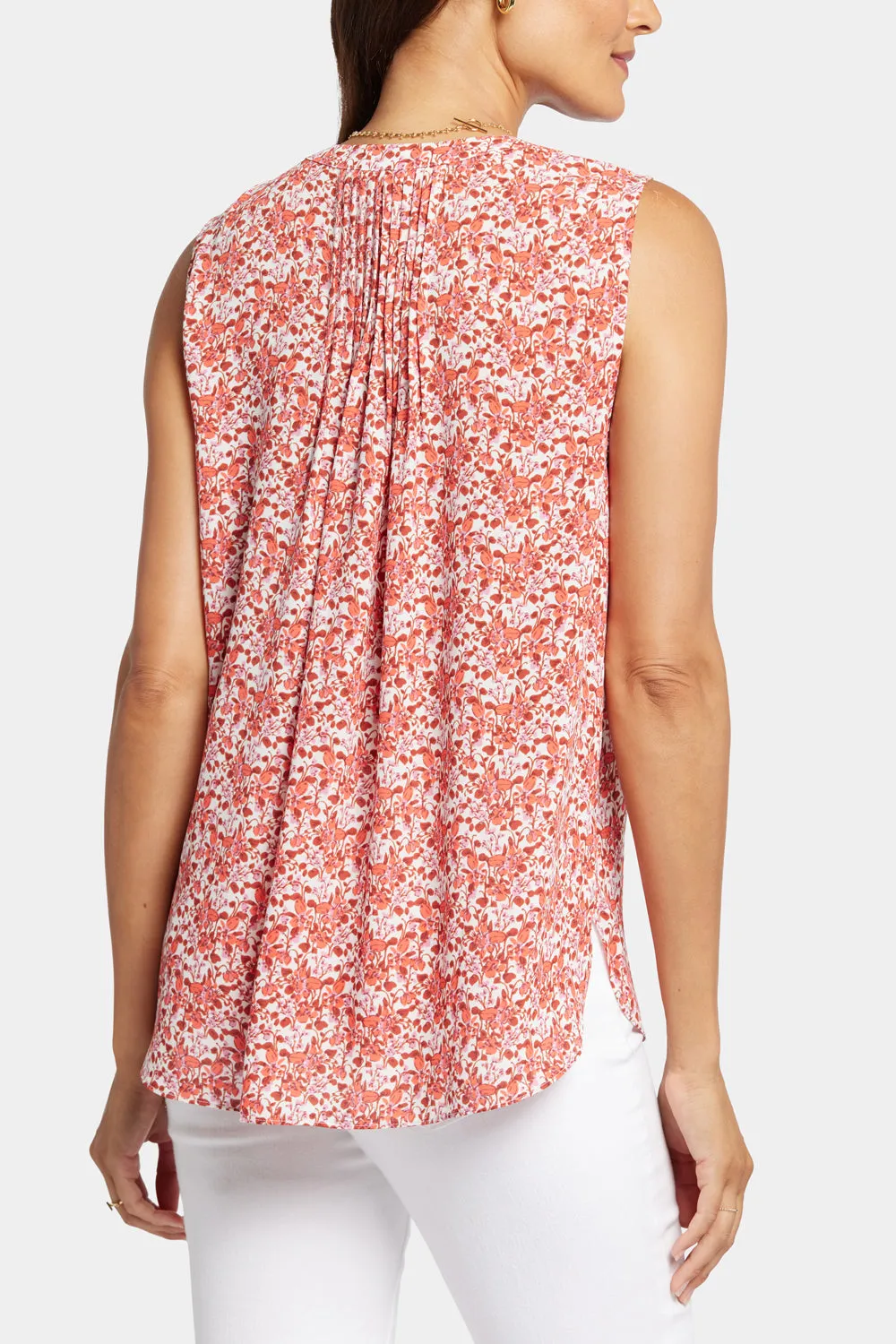 Sleeveless Pintuck Blouse  - Pollyanna