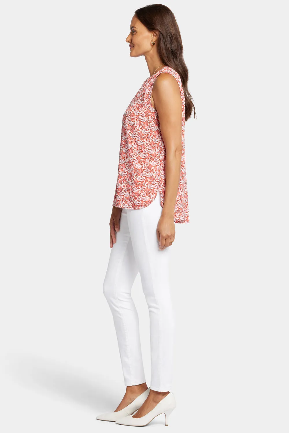 Sleeveless Pintuck Blouse  - Pollyanna