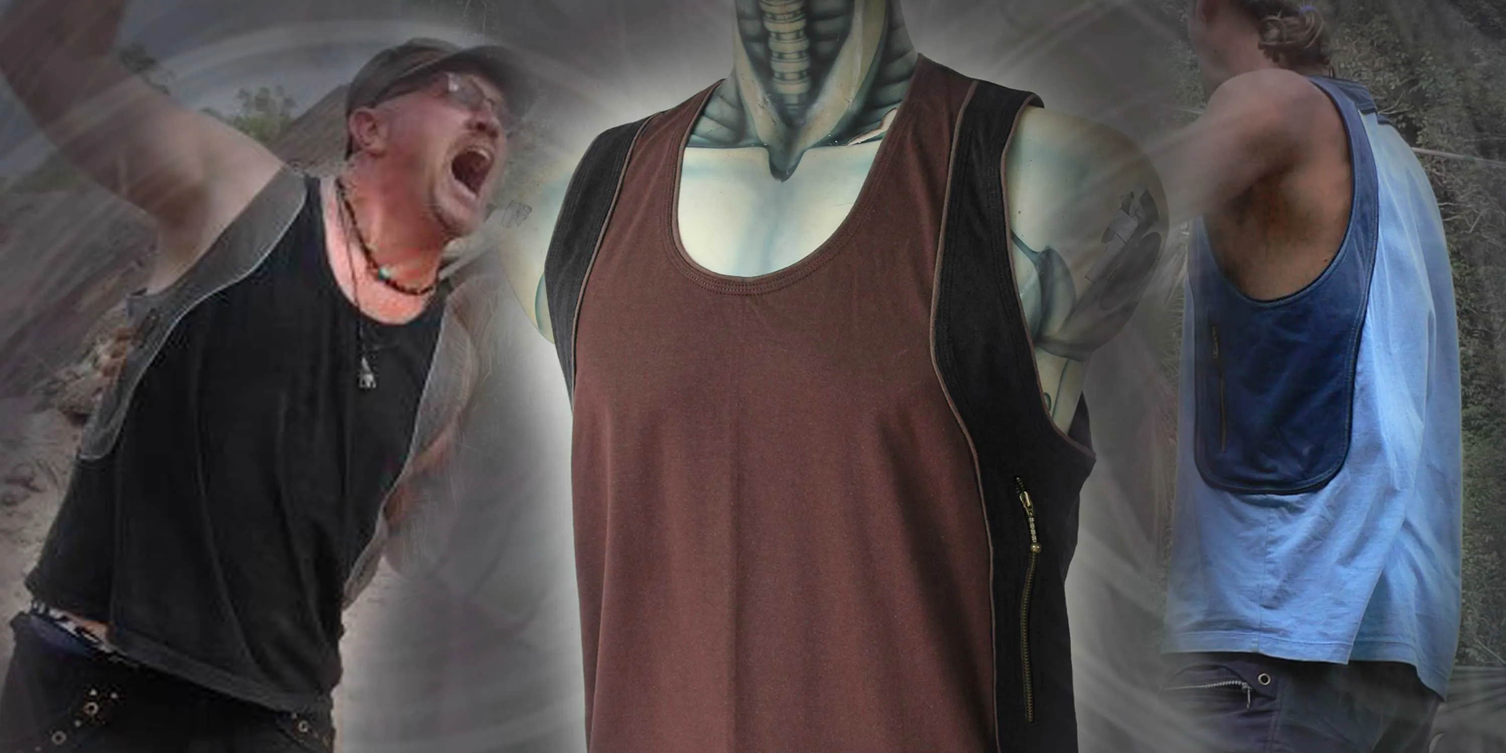 Sonic Singlet -  alternative festival active wear