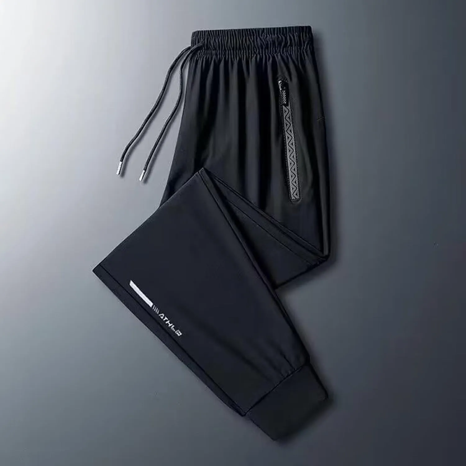 StretchActive Men's Quick Drying Workout Pants Comfortable Travel Joggers for Gym Running Casual Wicking Fabric