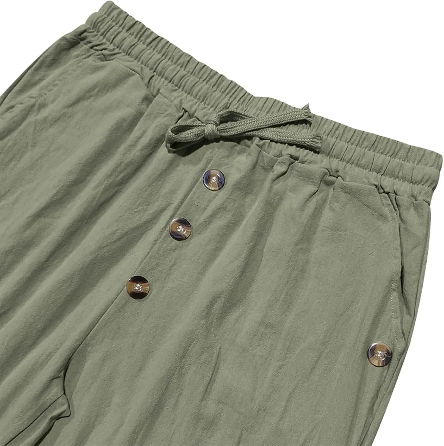 Summer Pants for Men 2025 Elastic Waist Drawstring Lightweight Casual Beach Pant Loose Fit Breathable Lounge Trousers
