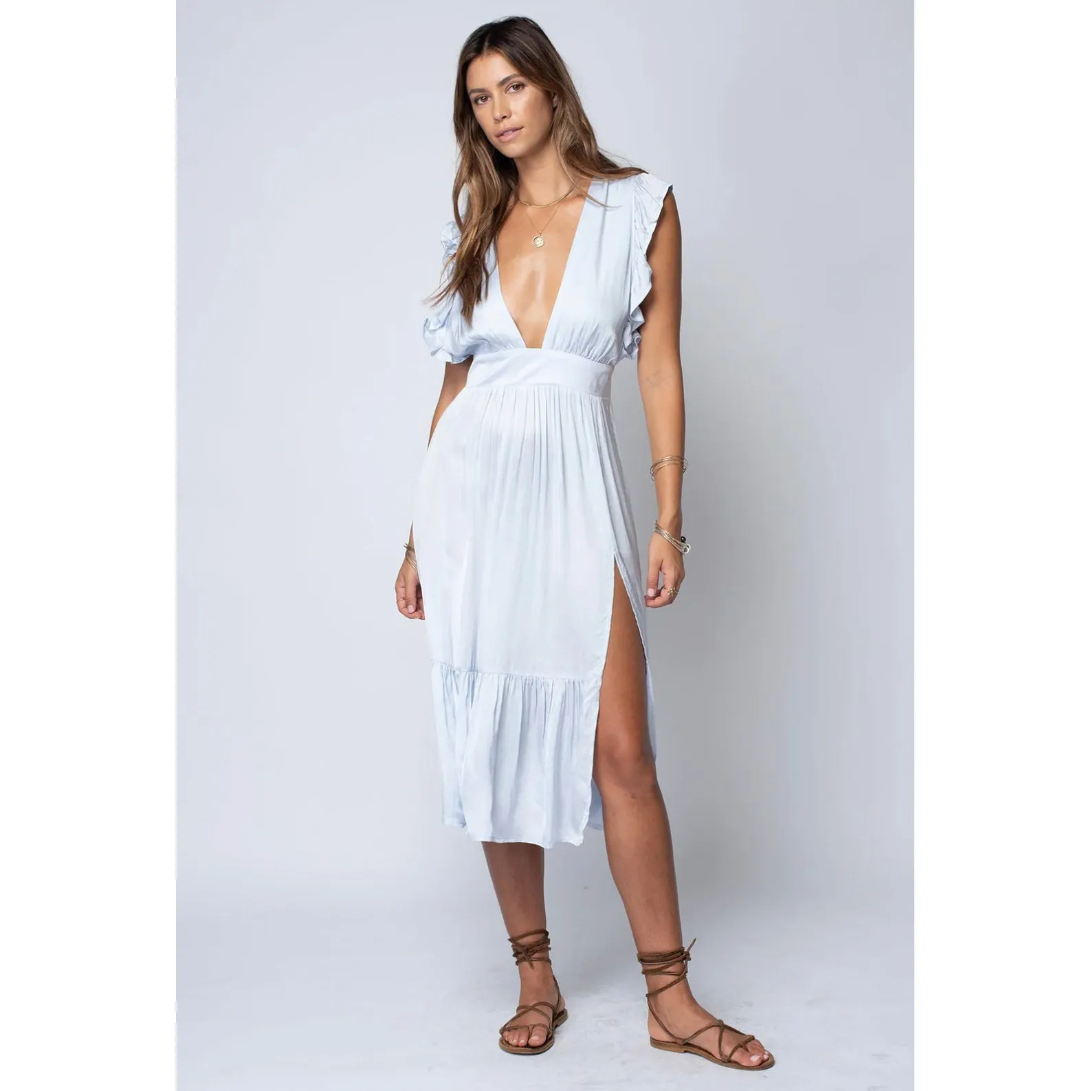 The Jessie Midi in Crystal Blue