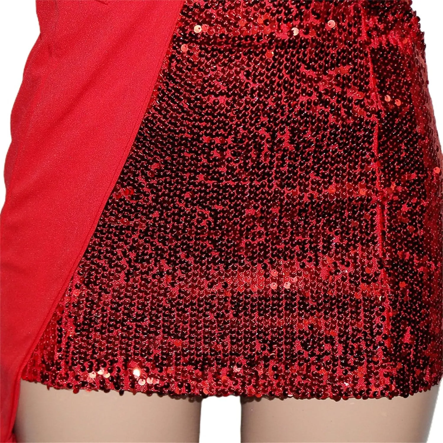 Women Sequin Sexy One Shoulder Dress Long Sleeve Backless Bodycon Cocktail Evening Dress 2024 Formal Party Dress