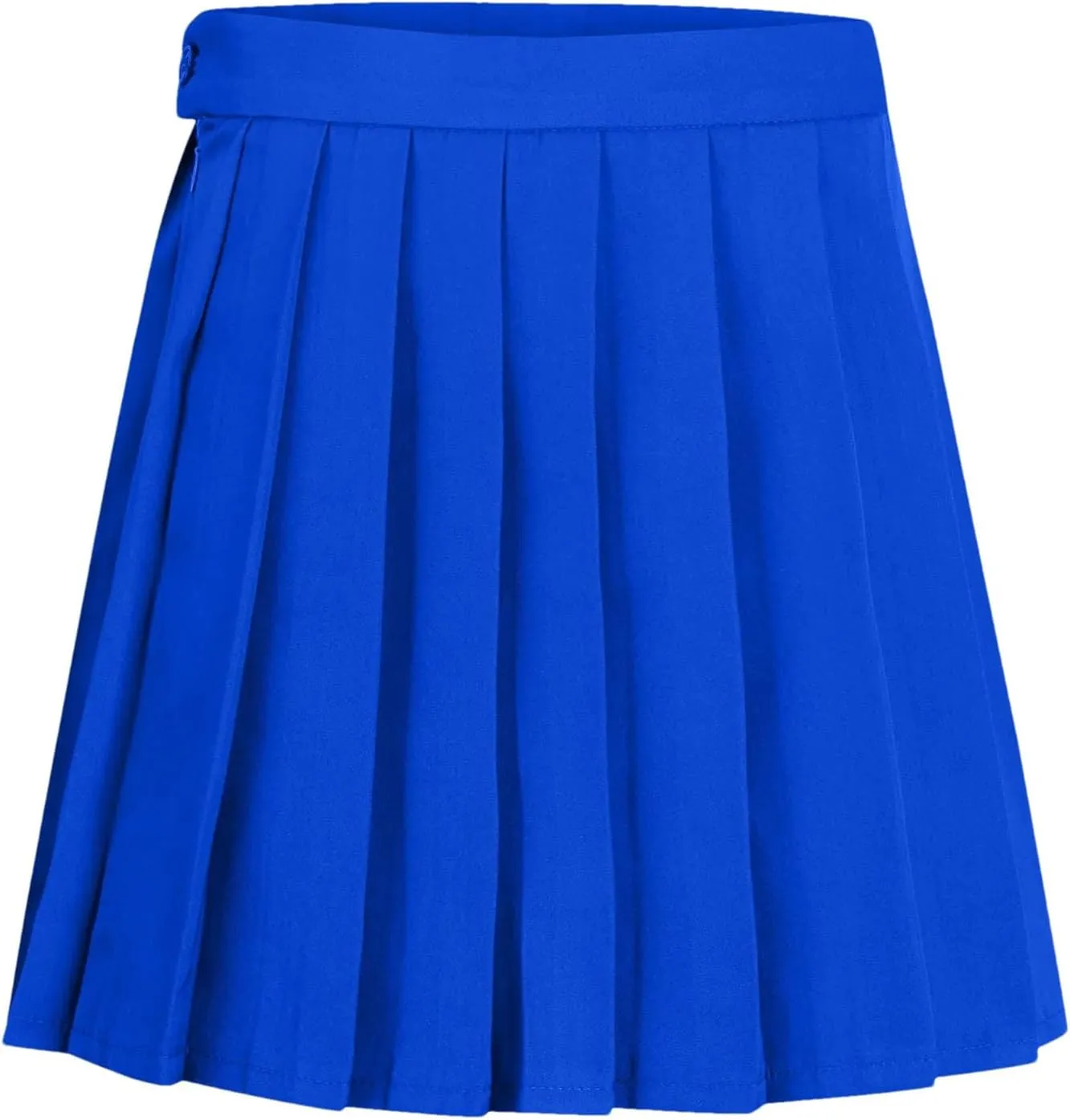 Womens Casual Pleated Mini Skirt High Waisted A-Line Comfortable Cute Ruffle Short Skirt