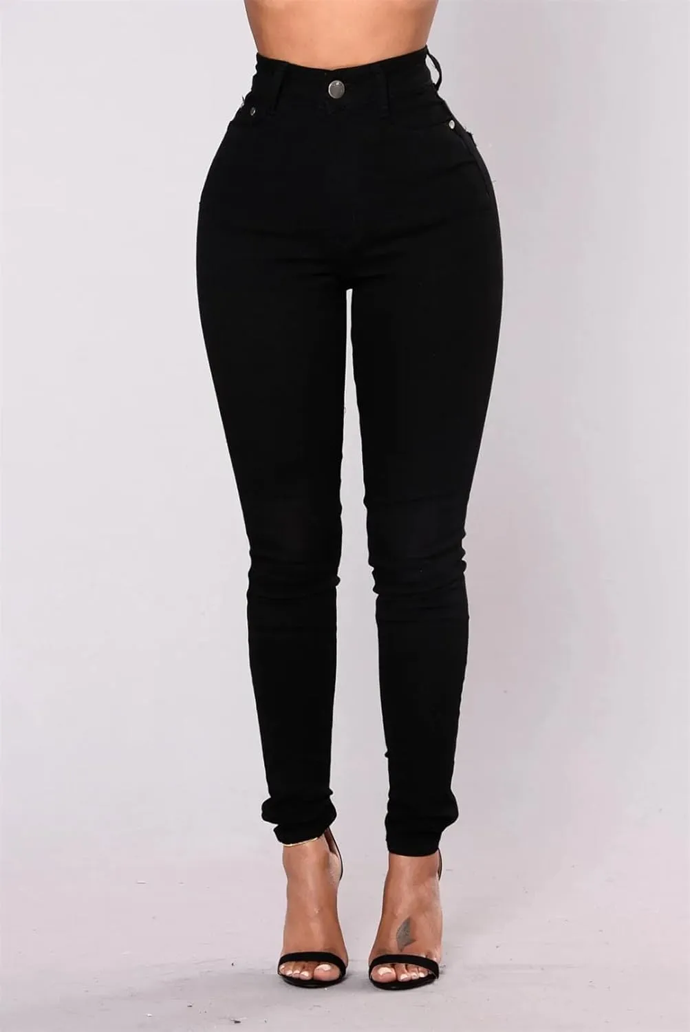 Women's High Waist Jeans Fashion Stretch Lightweight Skinny Hip Lifting Jeans
